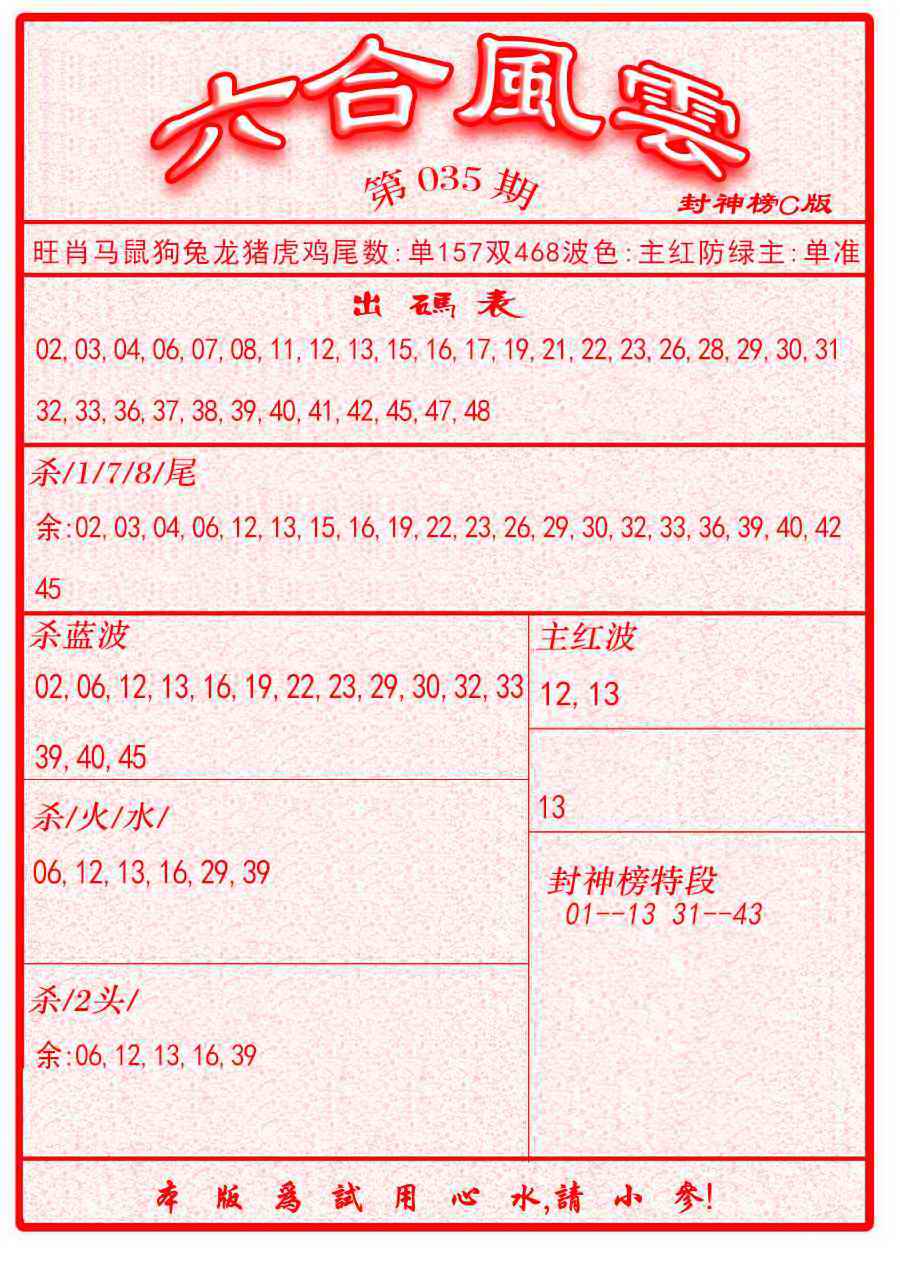 035期六合风云B面[图]